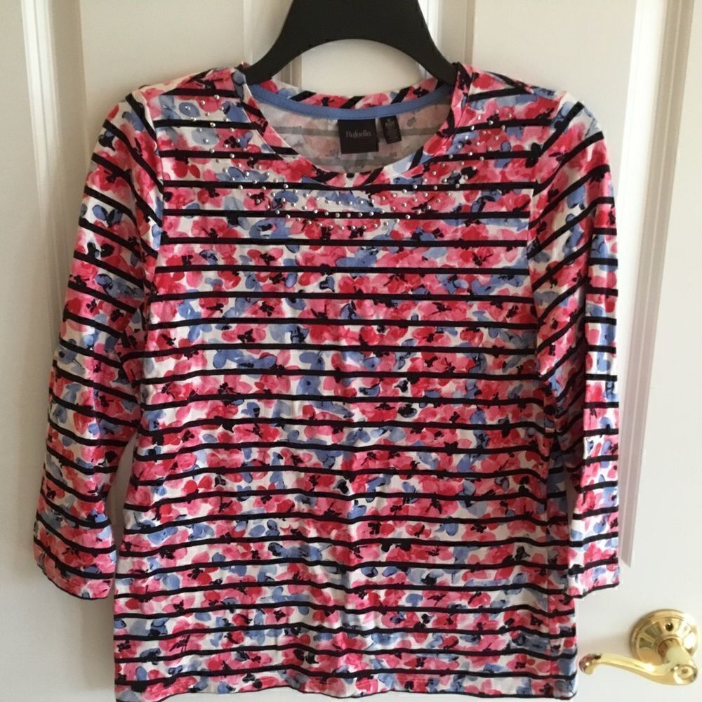 NWOT. Rafaella Brand Women’s SP 3/4 Sleeve Tee